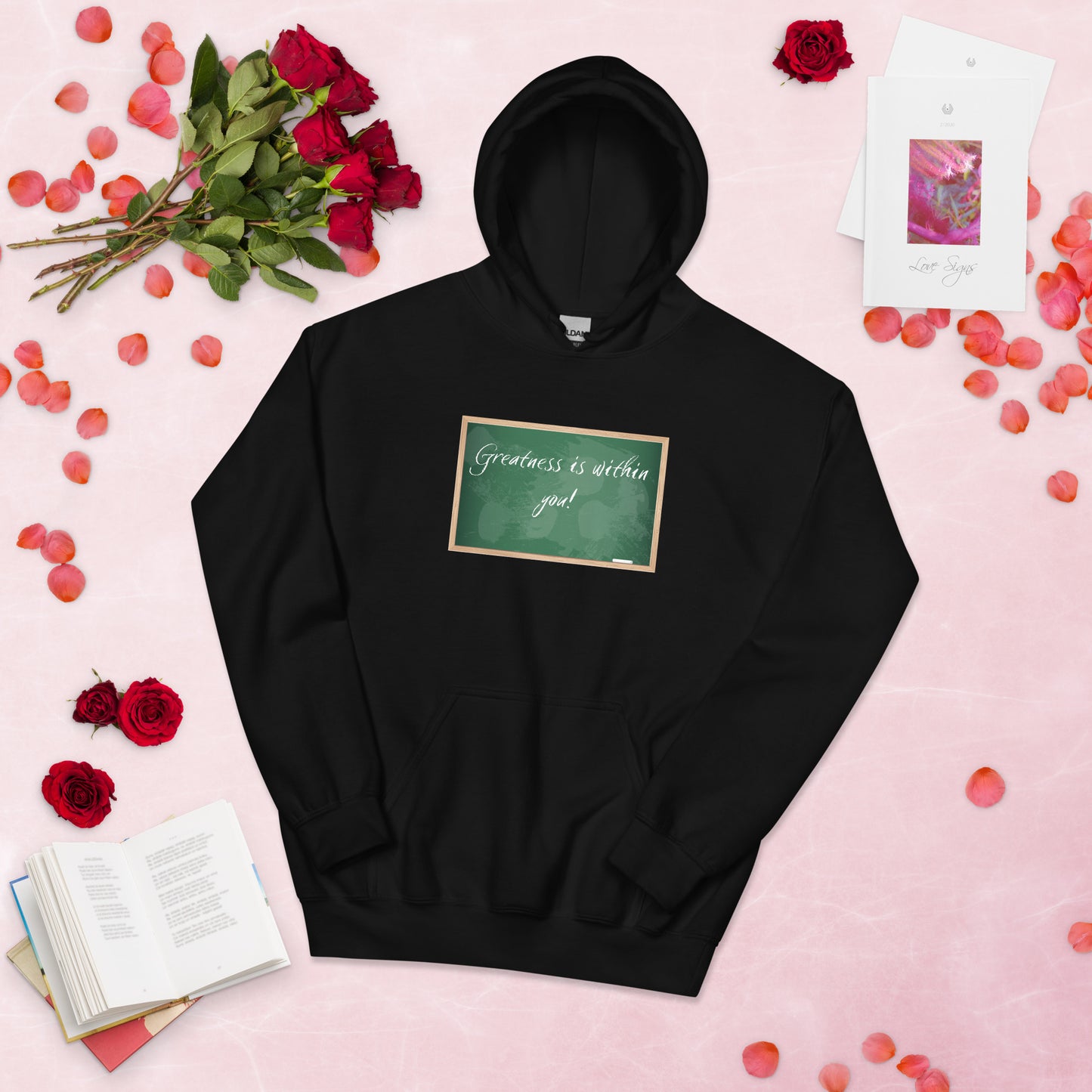 Greatness is within you! Chalkboard Unisex Hoodie