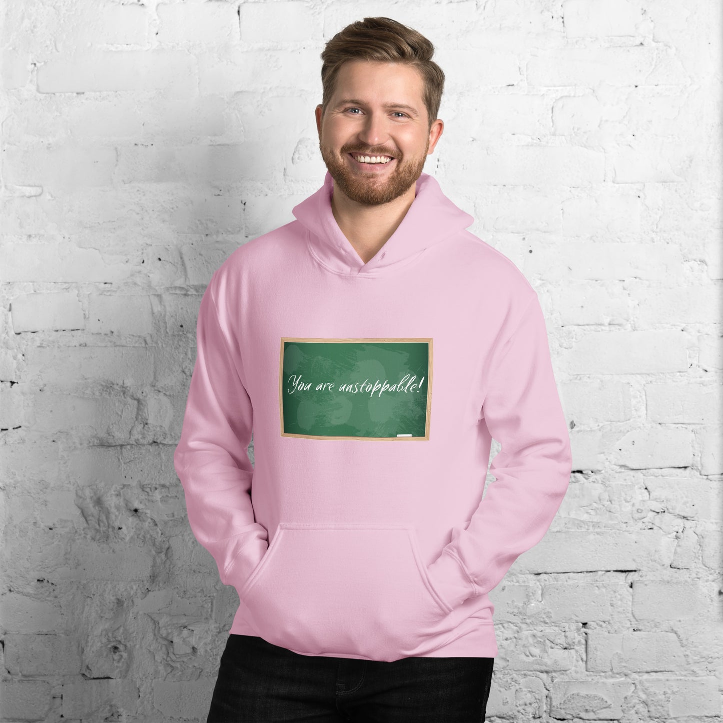 You are unstoppable! Chalkboard Unisex Hoodie