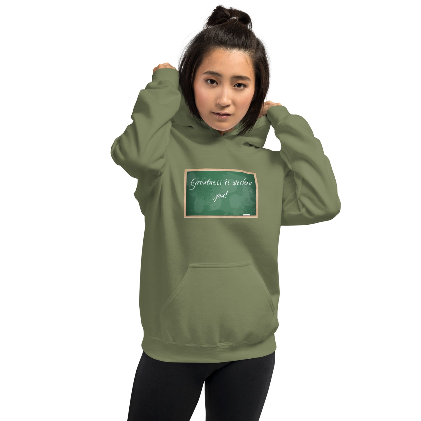 Greatness is within you! Chalkboard Unisex Hoodie