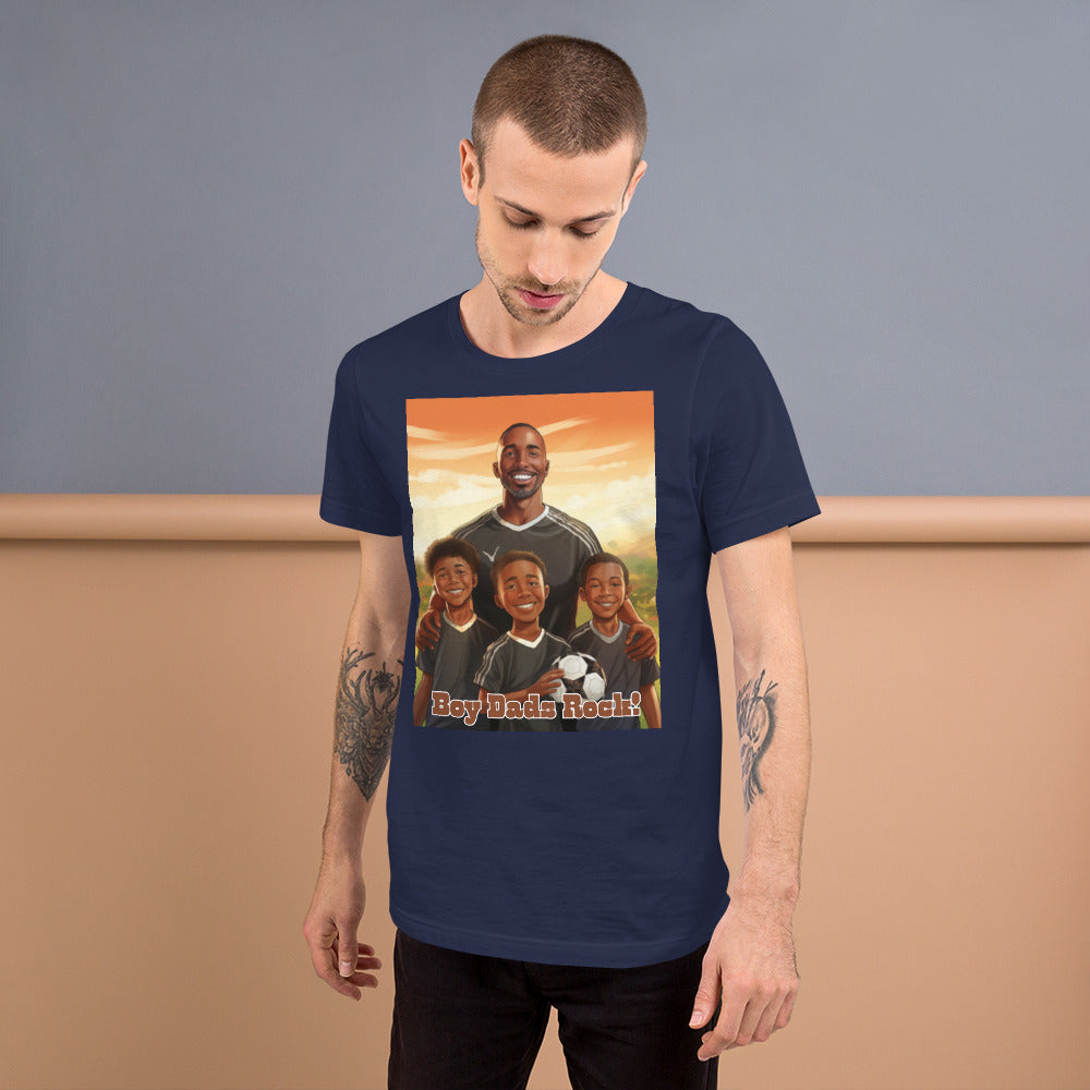 Boy Dads Rock Unisex t-shirt