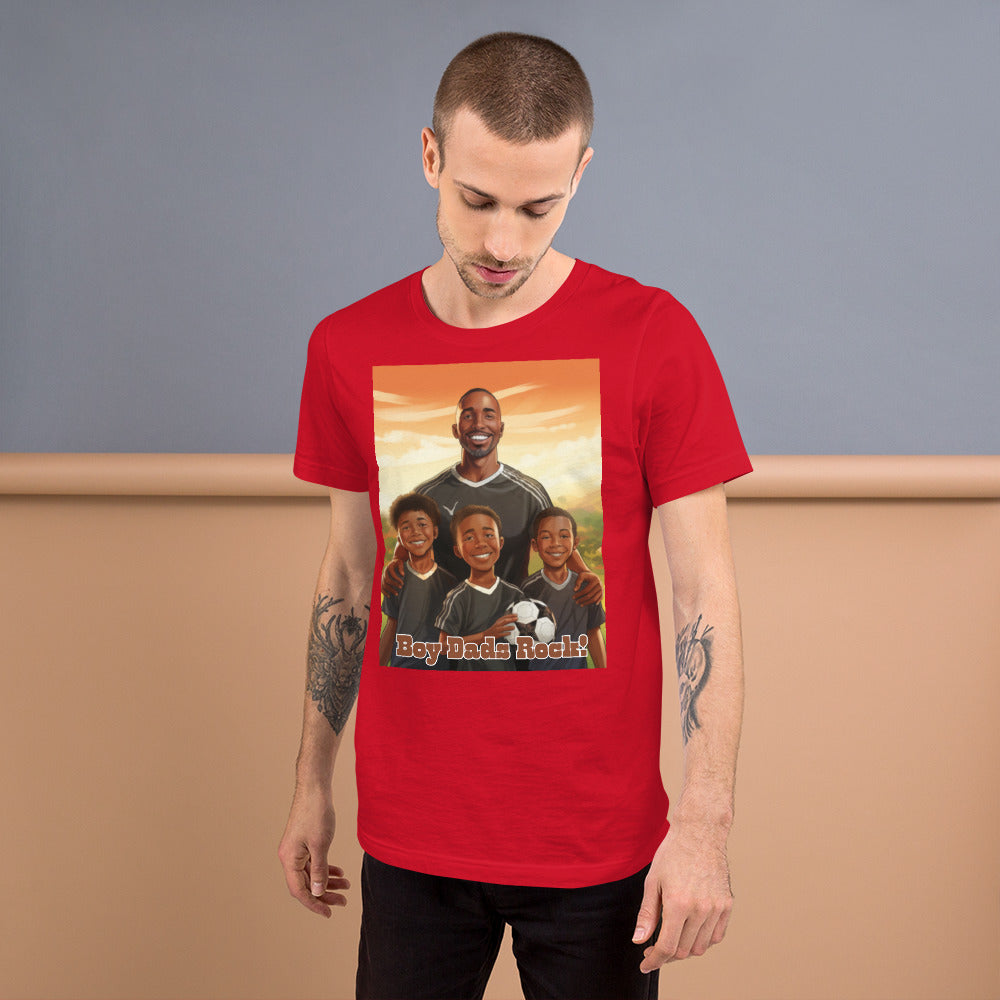 Boy Dads Rock Unisex t-shirt