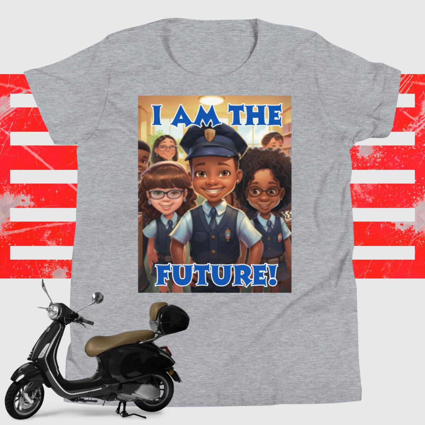 I Am the Future - Police Officer Youth Short Sleeve T-Shirt