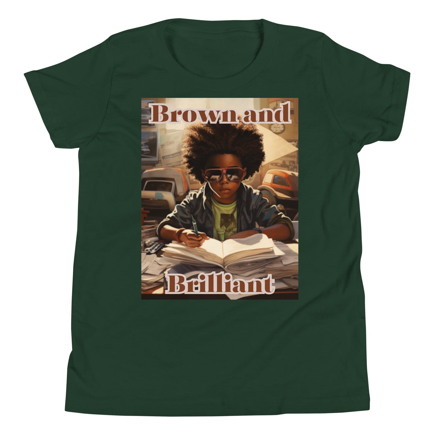 Brown and Brilliant Writer Short Sleeve T-Shirt