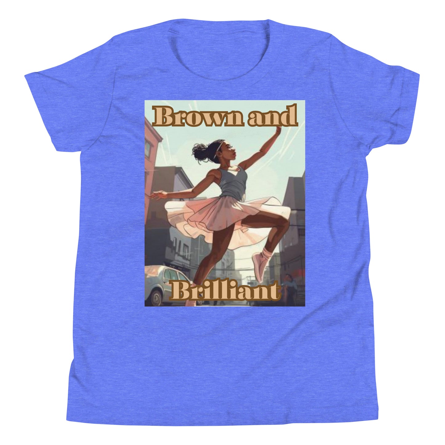 Brown and Brilliant Dancer Youth Short Sleeve T-Shirt