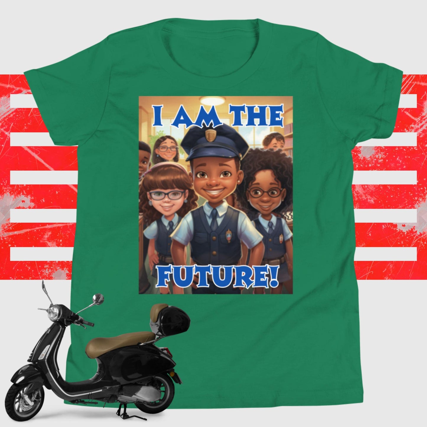 I Am the Future - Police Officer Youth Short Sleeve T-Shirt