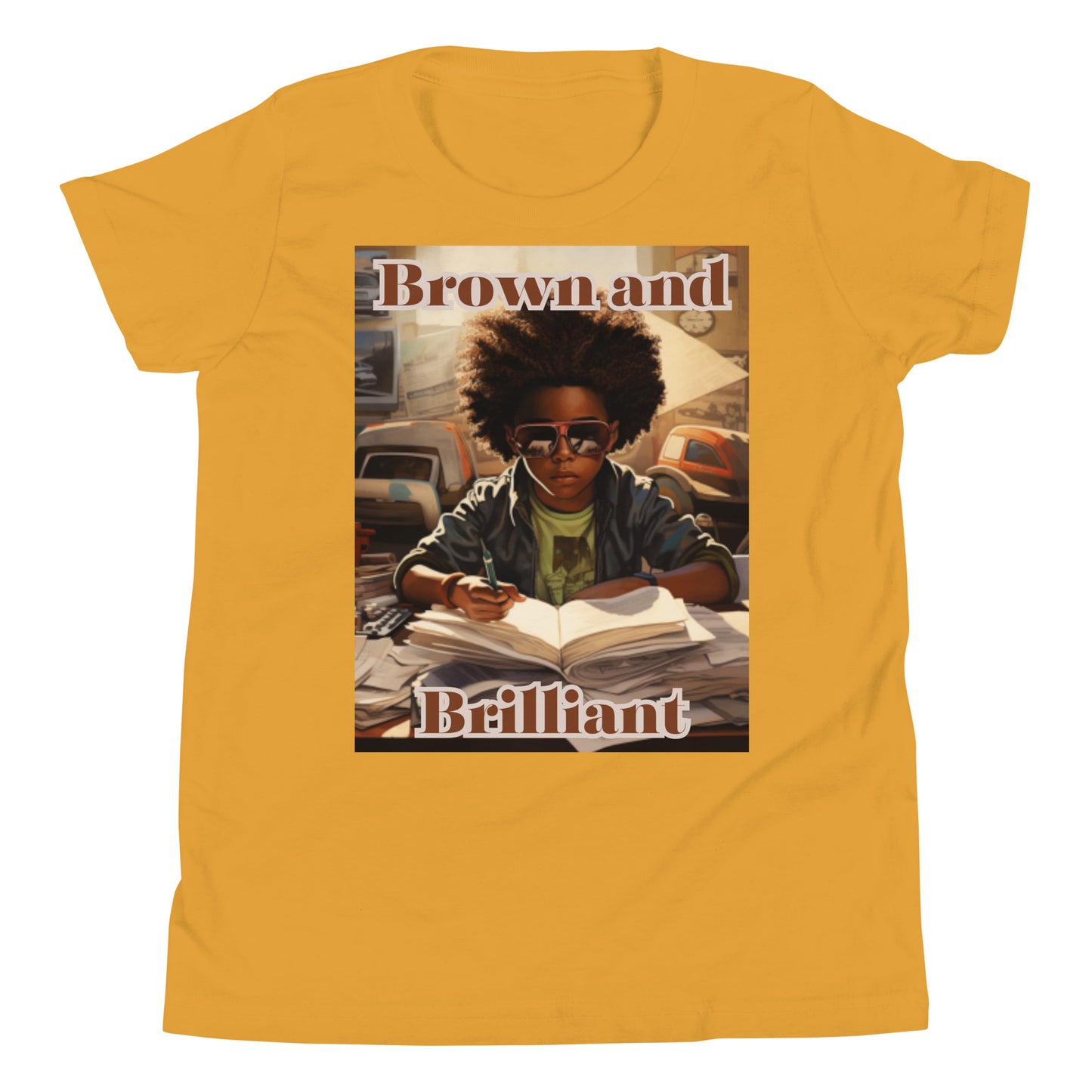 Brown and Brilliant Writer Short Sleeve T-Shirt