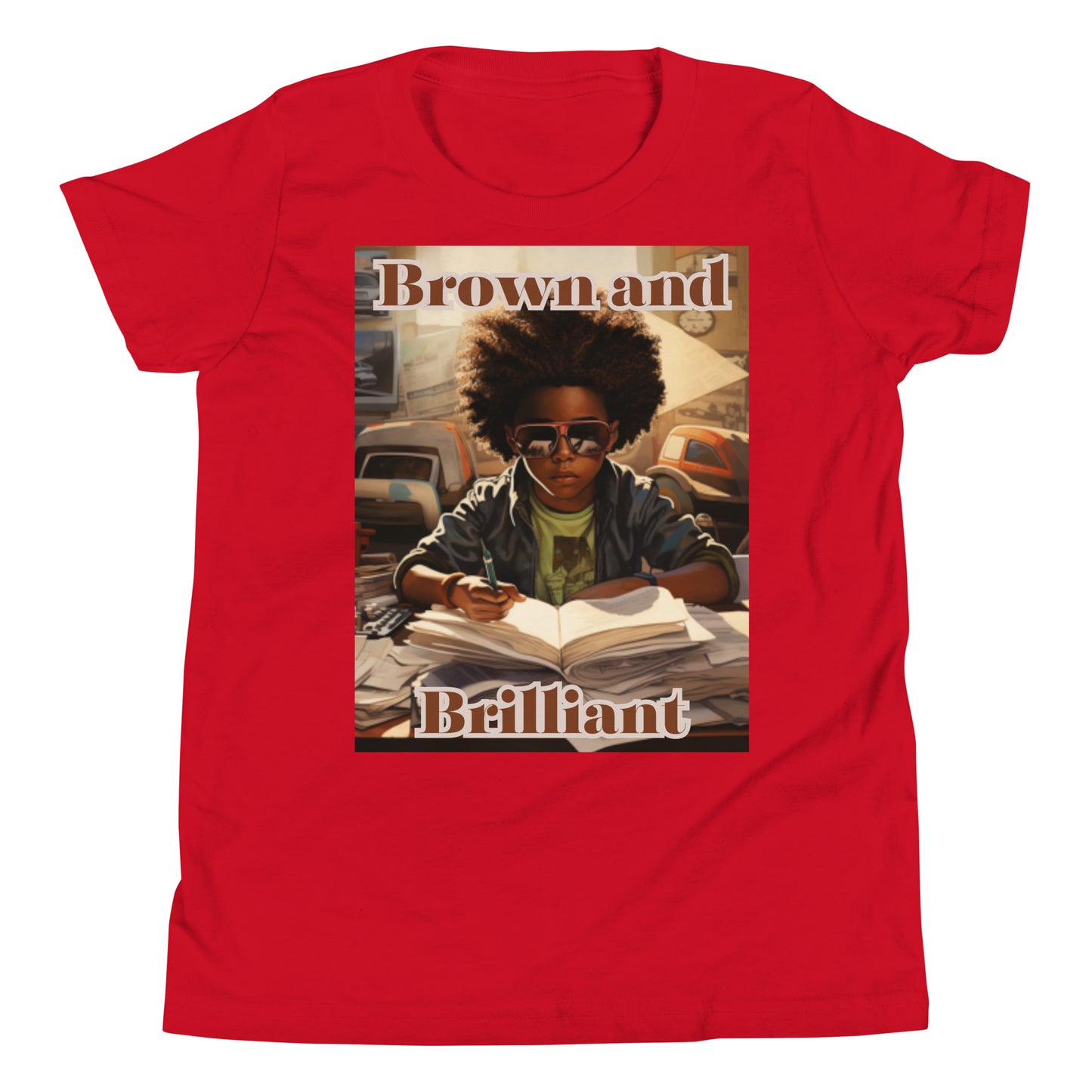 Brown and Brilliant Writer Short Sleeve T-Shirt