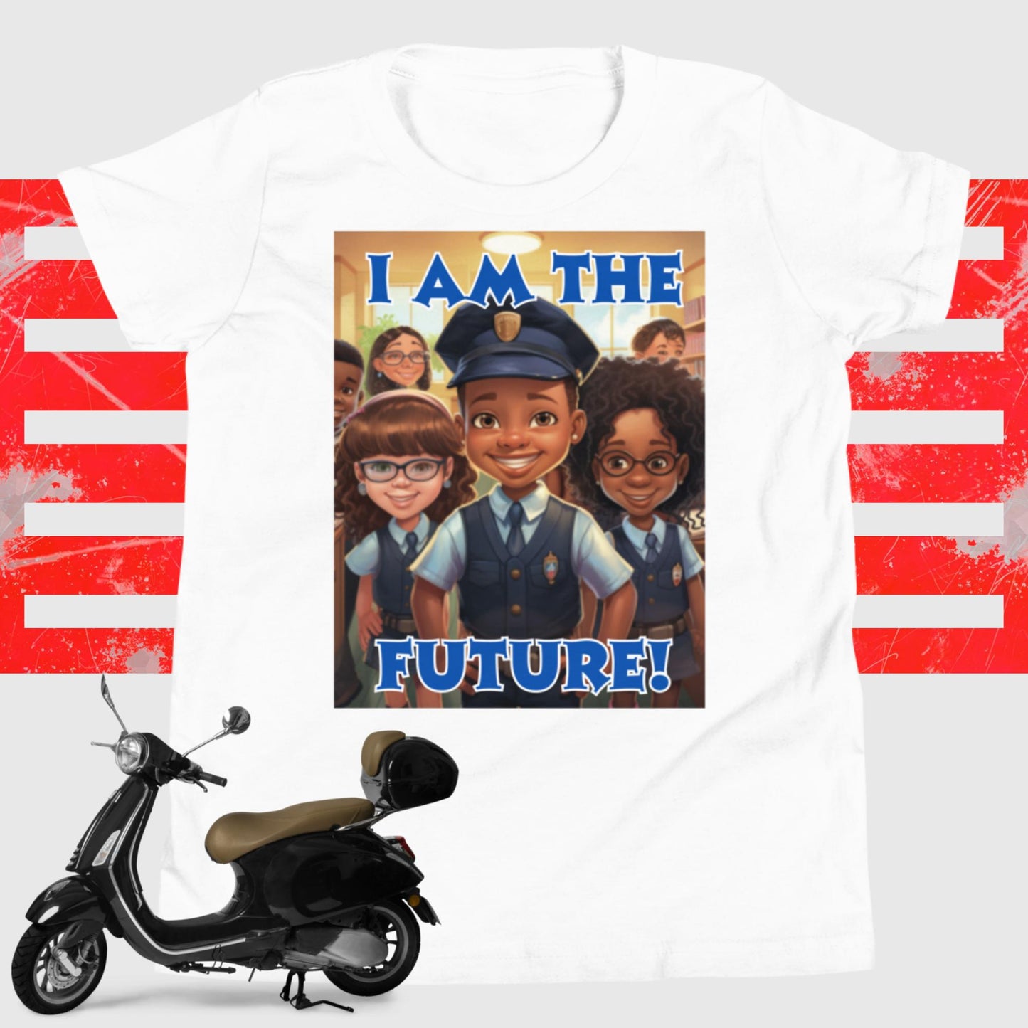 I Am the Future - Police Officer Youth Short Sleeve T-Shirt