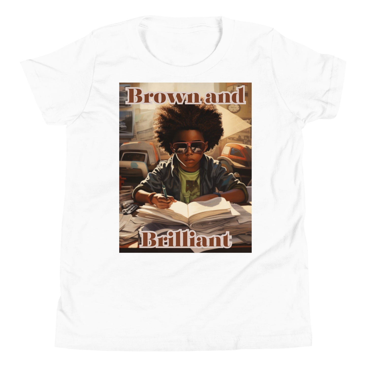 Brown and Brilliant Writer Short Sleeve T-Shirt