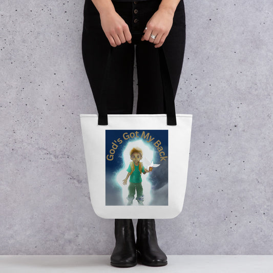 God's Got My Back Tote bag