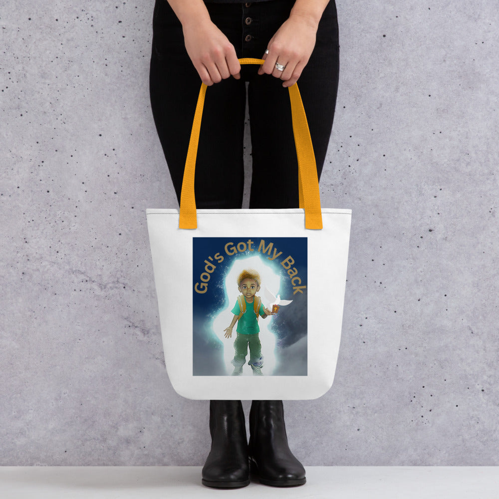 God's Got My Back Tote bag