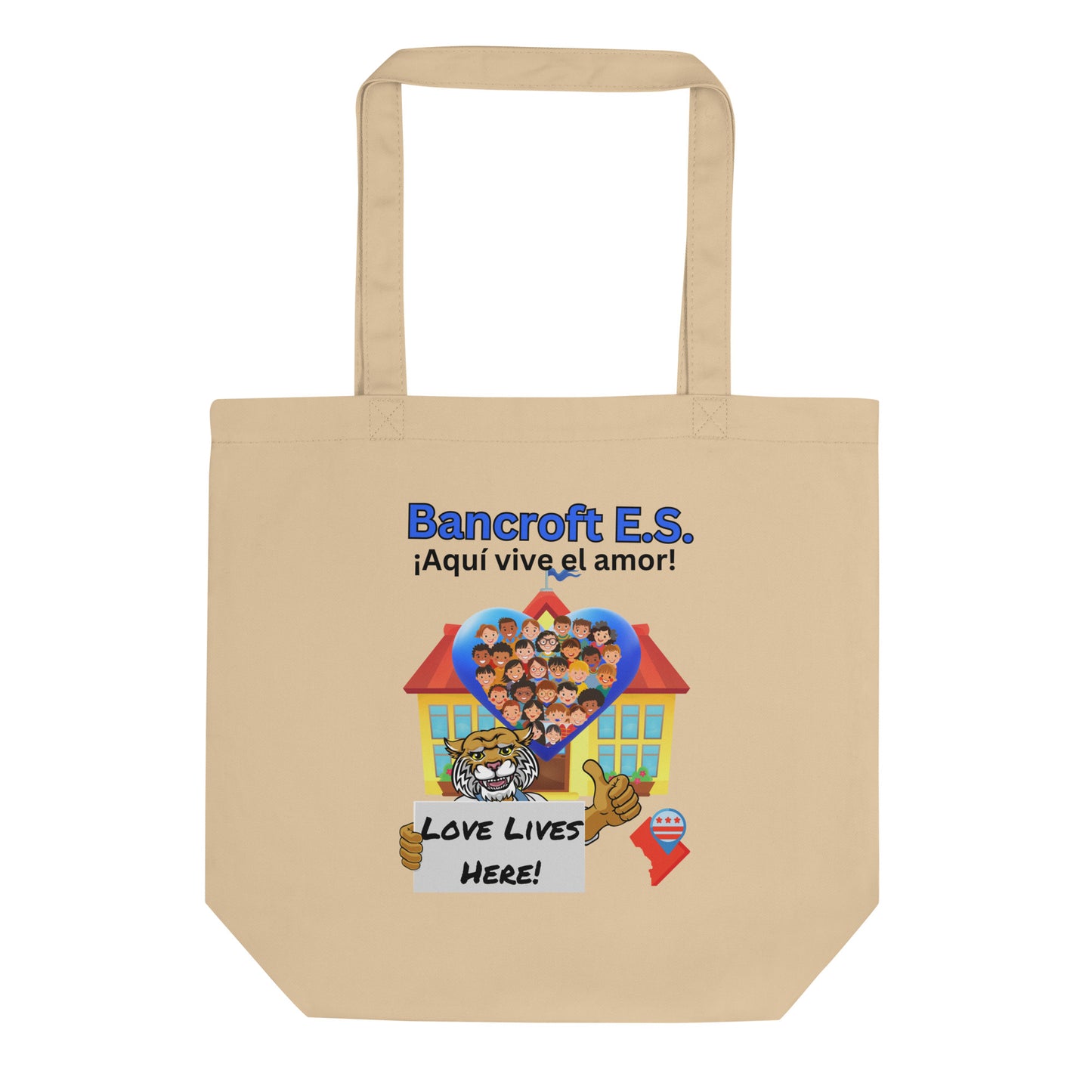 Bancroft Love Lives Here Eco Tote Bag