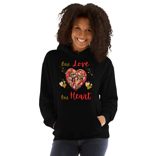 One Love One Heart Unisex Hoodie