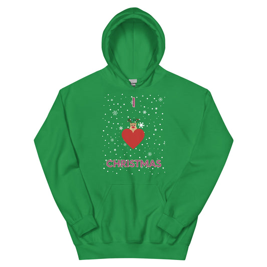 I Love Christmas Unisex Hoodie