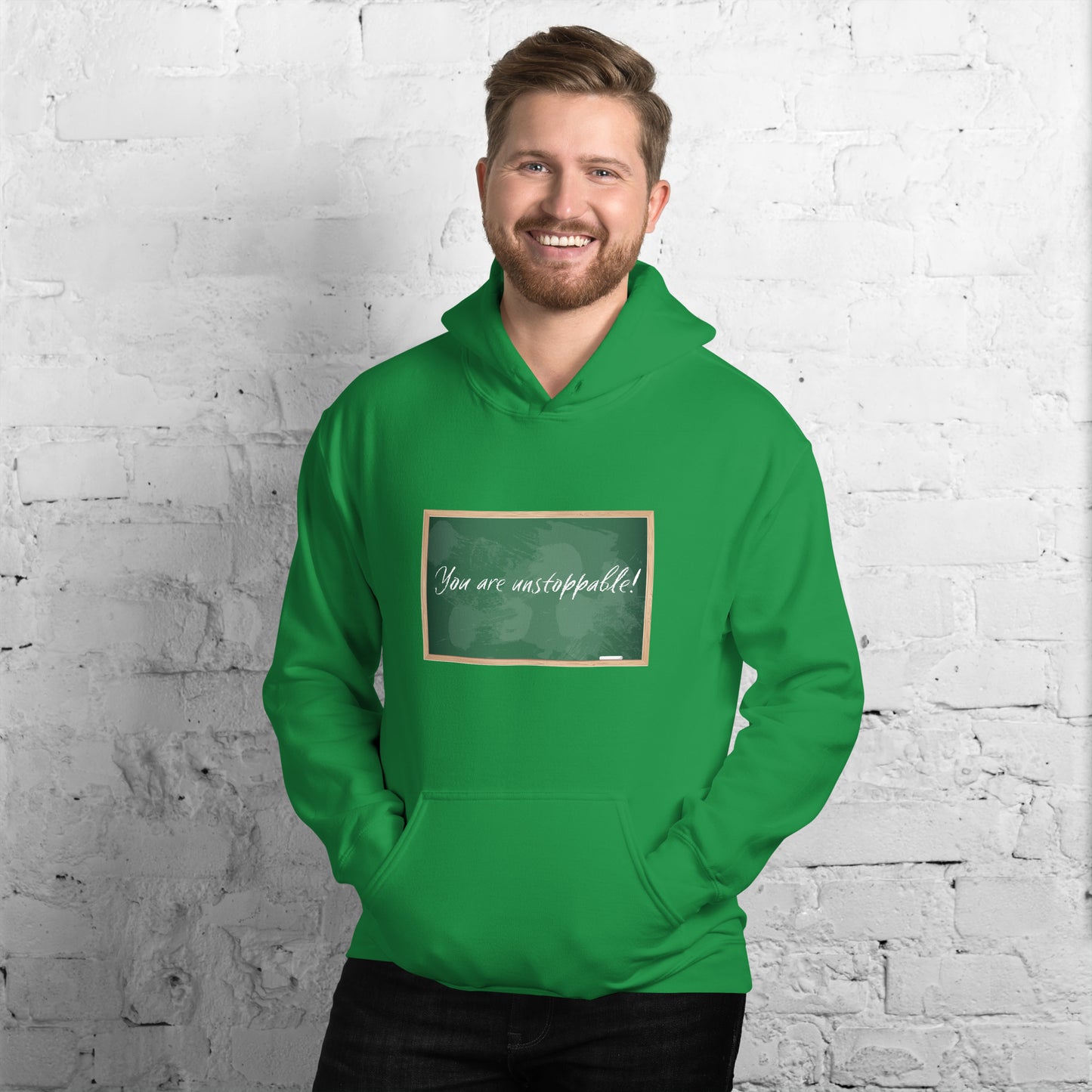 You are unstoppable! Chalkboard Unisex Hoodie