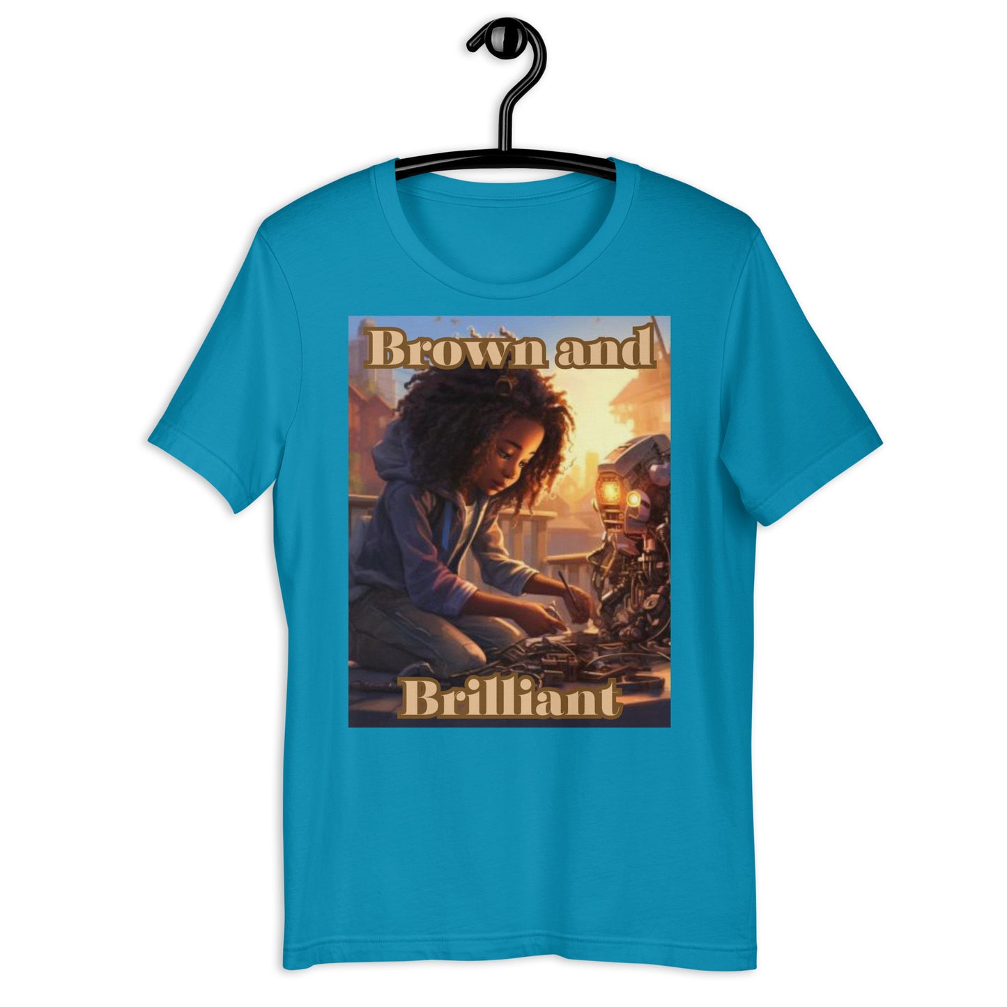 Brown and Brilliant Inventor Adult Unisex t-shirt