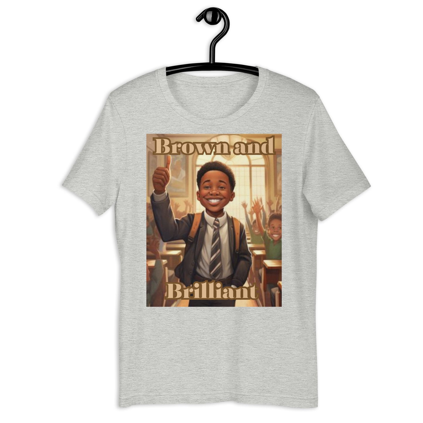 Brown and Brilliant Leader Adult Unisex t-shirt