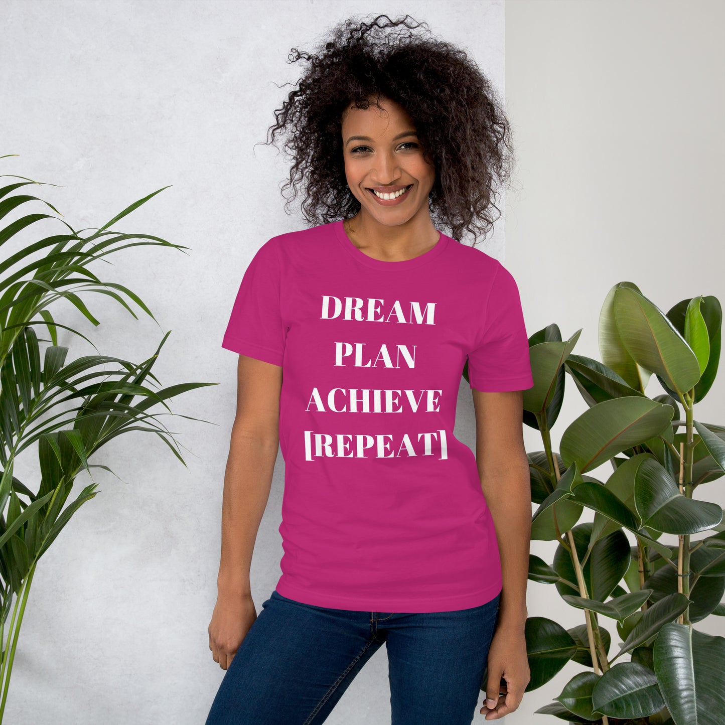 Dream Plan Achieve Repeat Unisex t-shirt