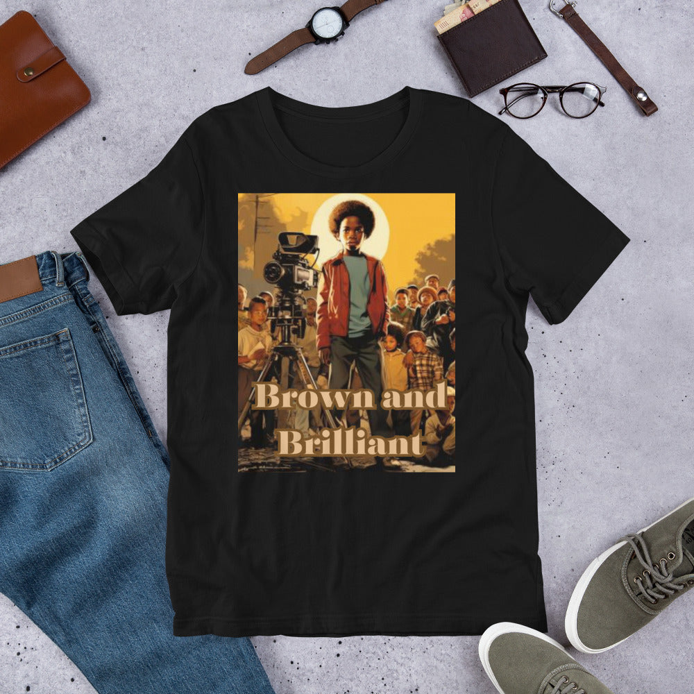 Brown and Brilliant Actor Adult Unisex t-shirt