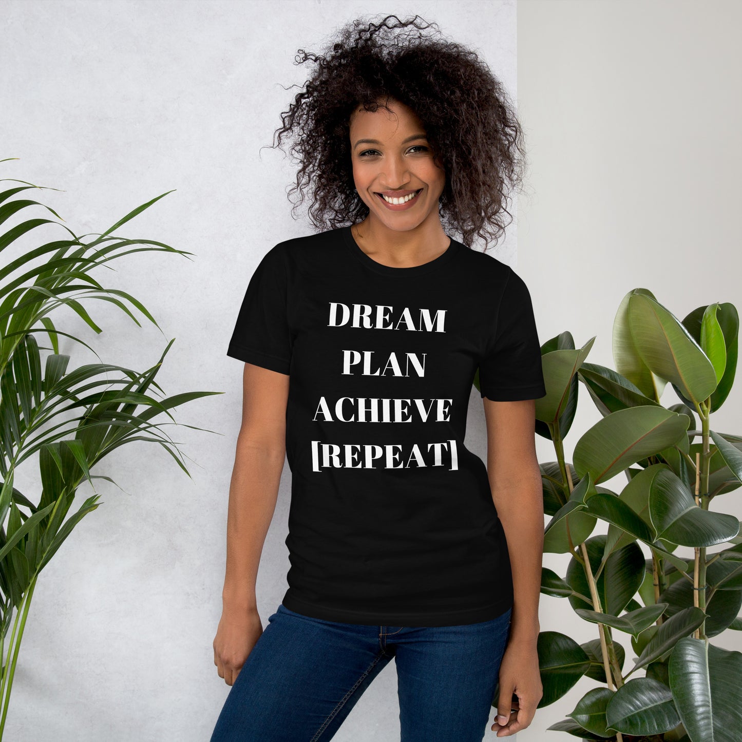 Dream Plan Achieve Repeat Unisex t-shirt