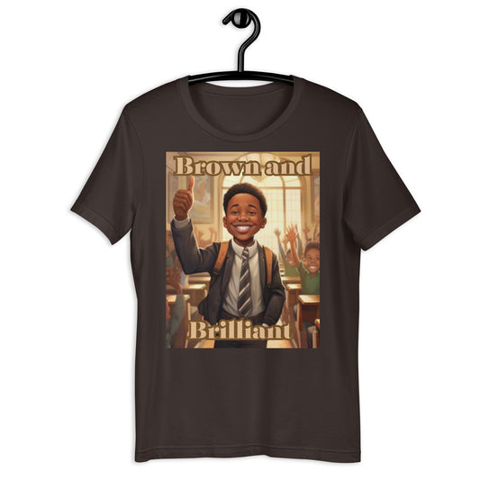 Brown and Brilliant Leader Adult Unisex t-shirt