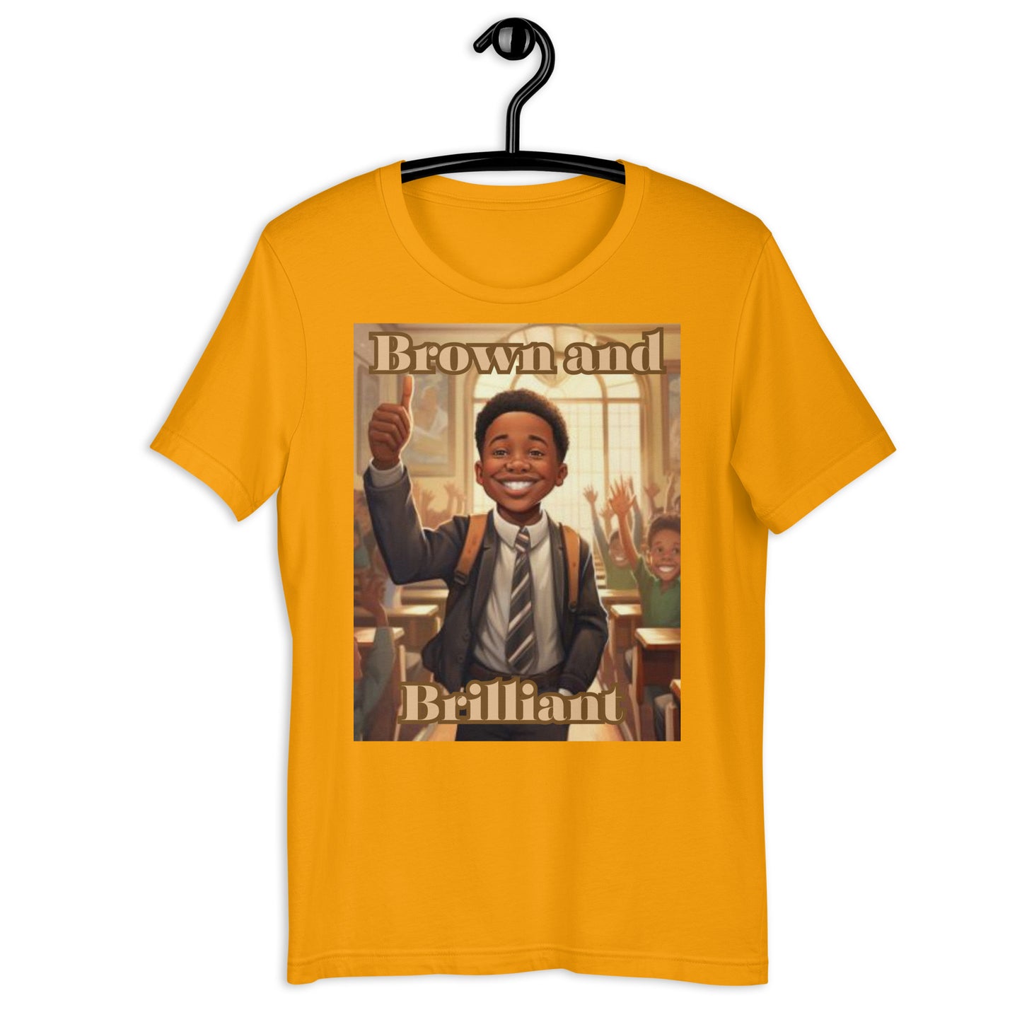 Brown and Brilliant Leader Adult Unisex t-shirt