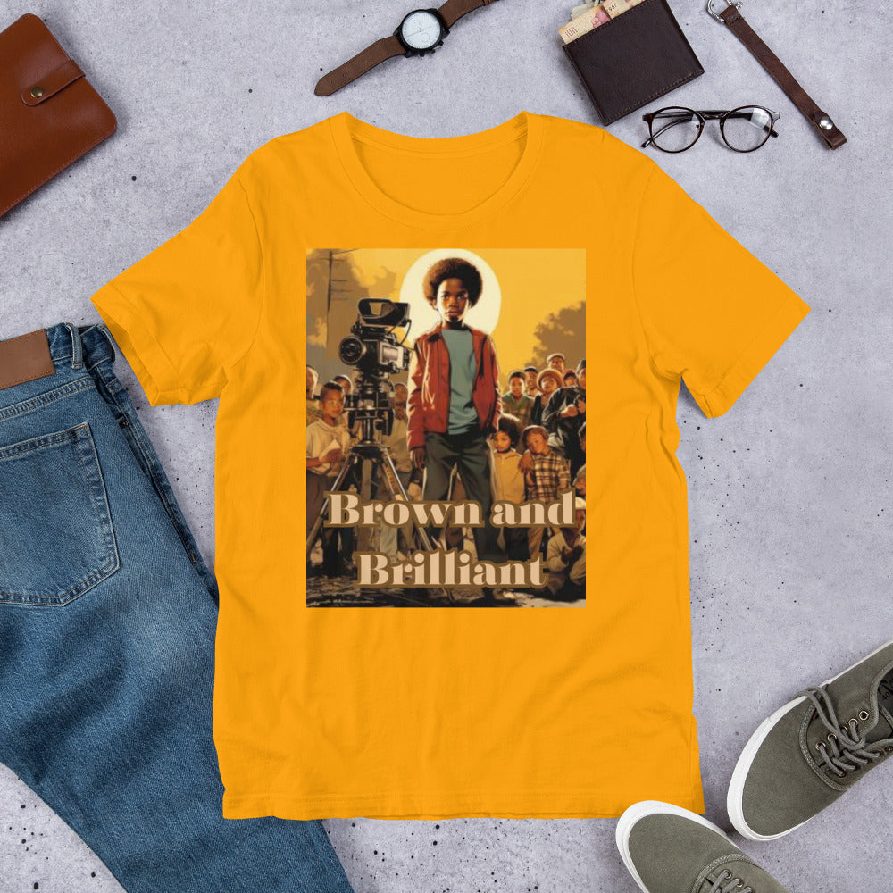 Brown and Brilliant Actor Adult Unisex t-shirt