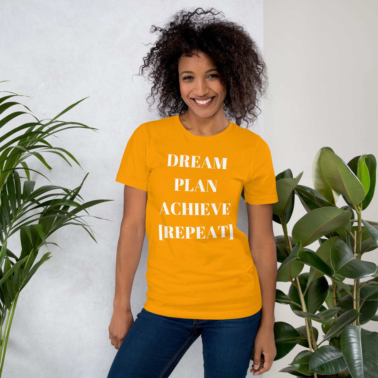 Dream Plan Achieve Repeat Unisex t-shirt