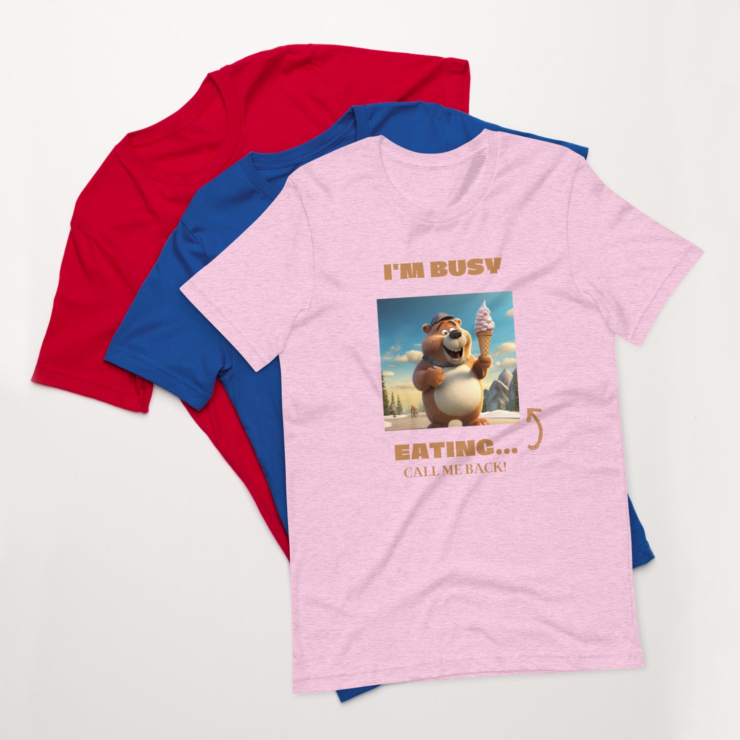 I'm Busy Eating Ice Cream Unisex t-shirt