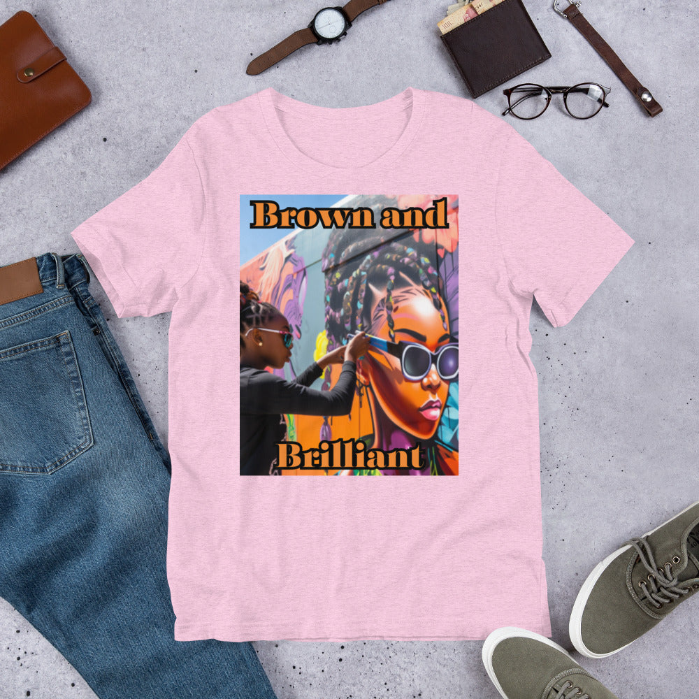 Brown and Brilliant Artist Adult Unisex t-shirt