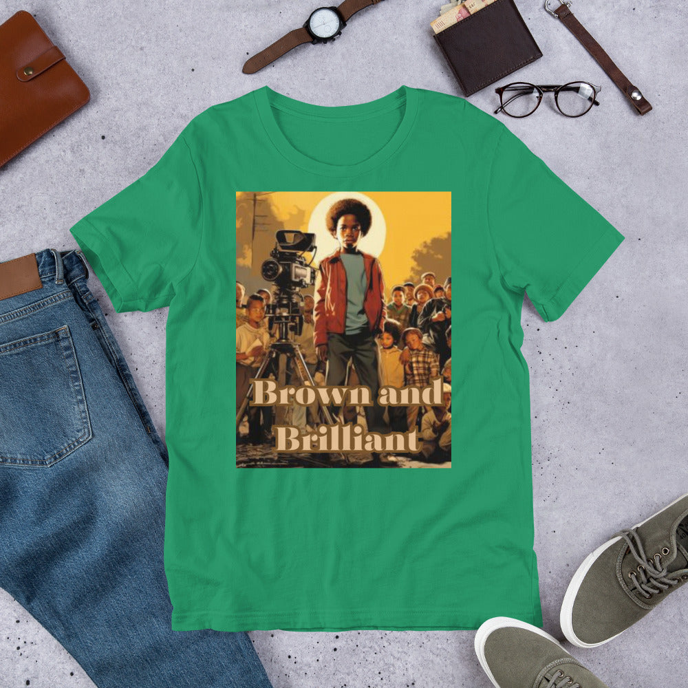 Brown and Brilliant Actor Adult Unisex t-shirt