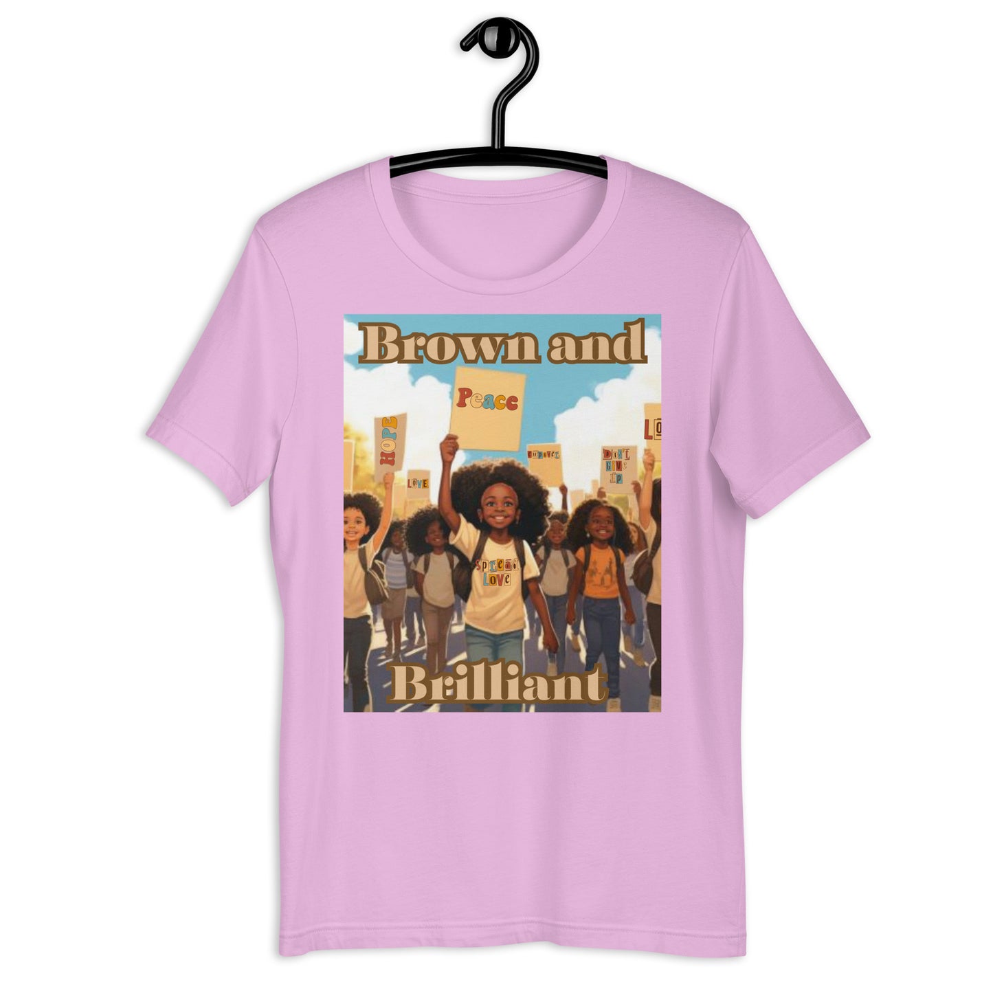 Brown and Brilliant Activist Adult Unisex t-shirt