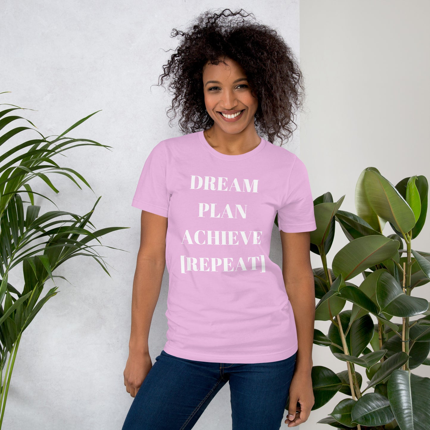 Dream Plan Achieve Repeat Unisex t-shirt