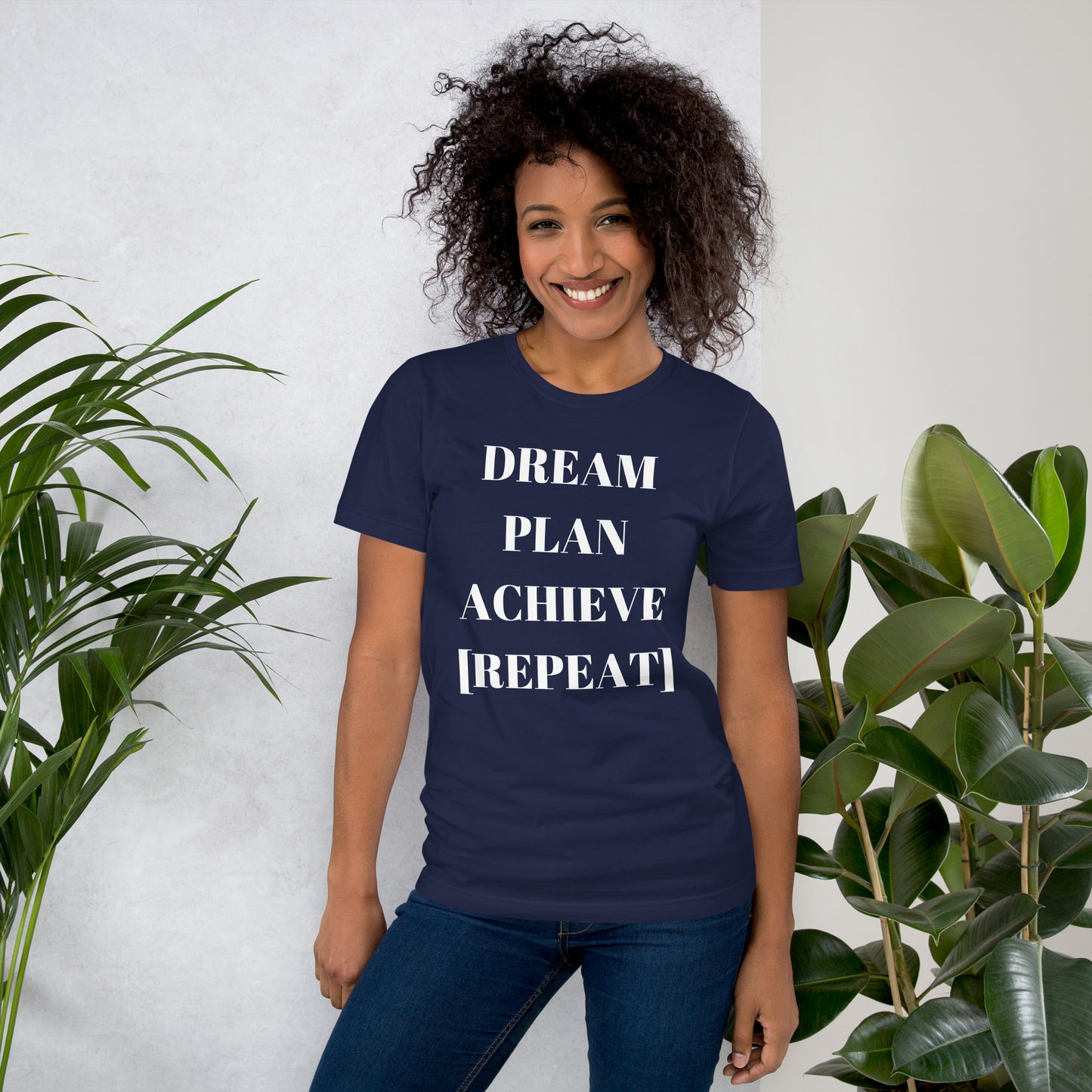 Dream Plan Achieve Repeat Unisex t-shirt