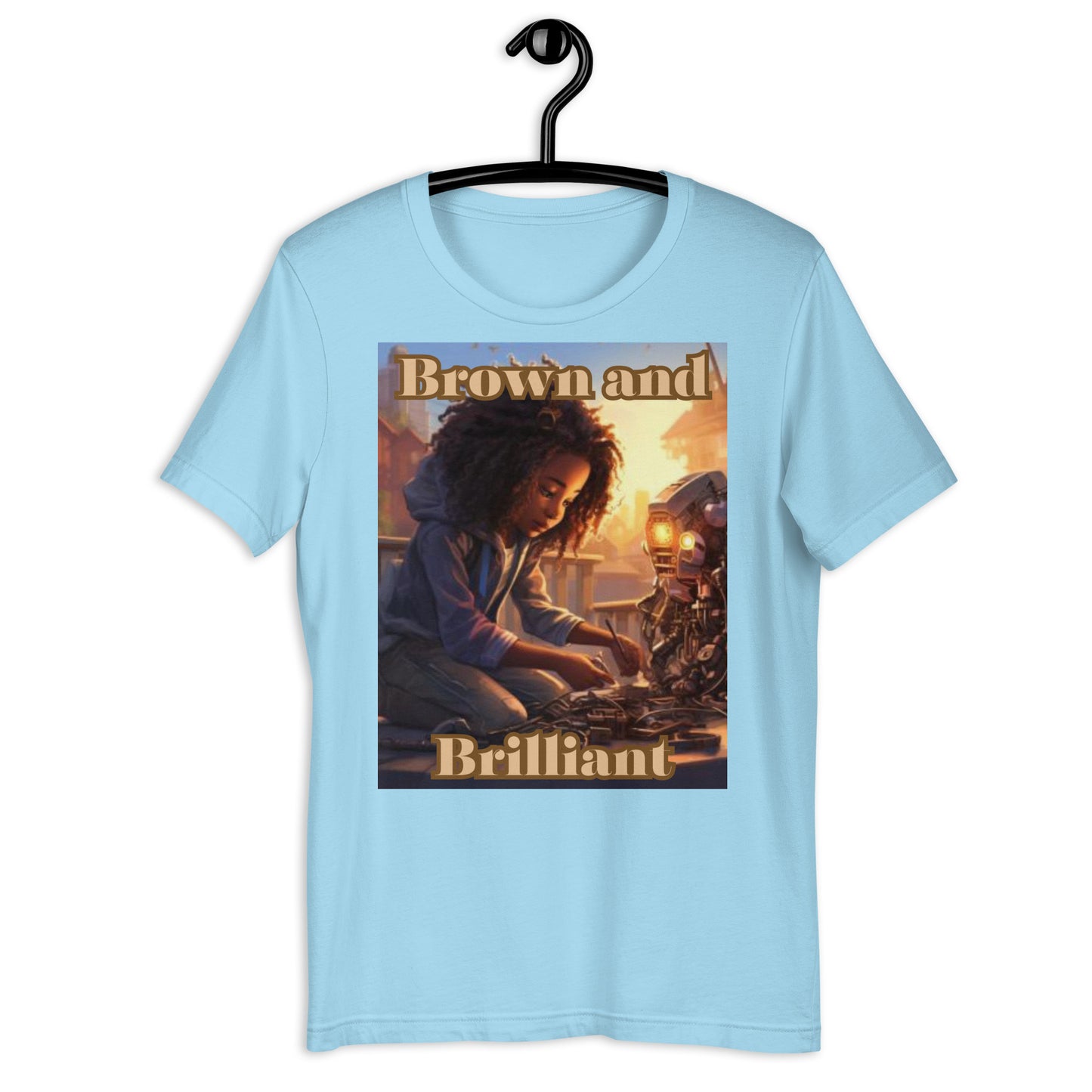 Brown and Brilliant Inventor Adult Unisex t-shirt