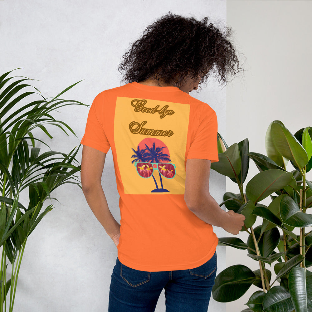 Hello Fall Good-bye Summer Unisex t-shirt