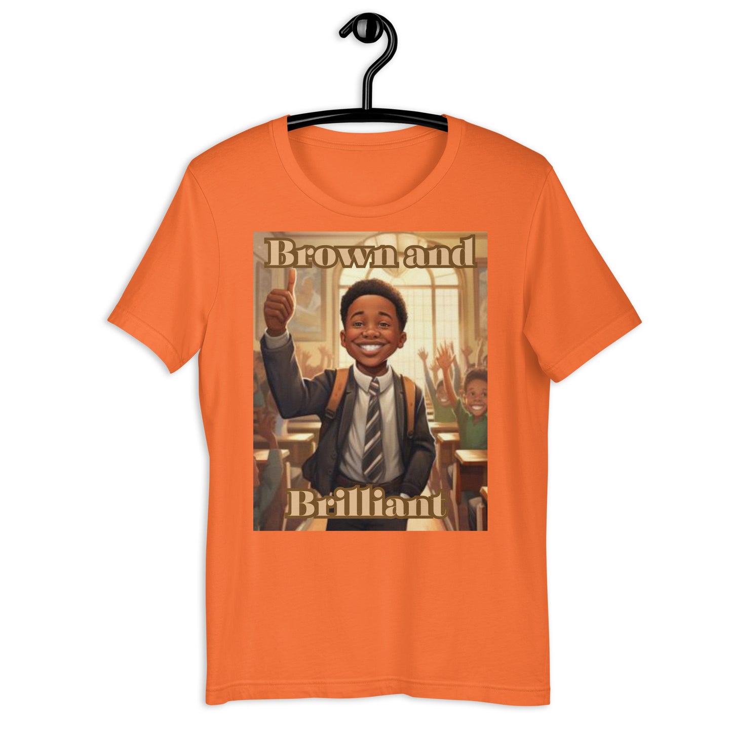 Brown and Brilliant Leader Adult Unisex t-shirt