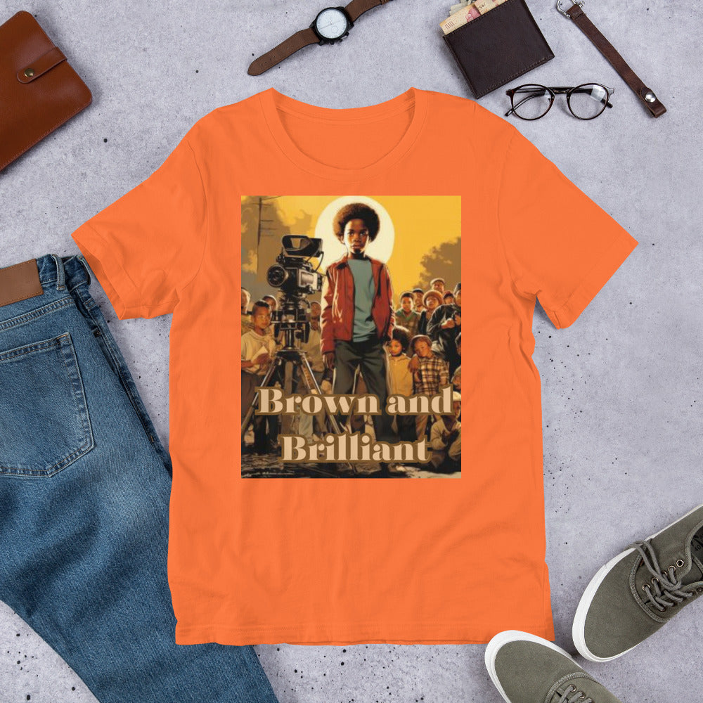 Brown and Brilliant Actor Adult Unisex t-shirt