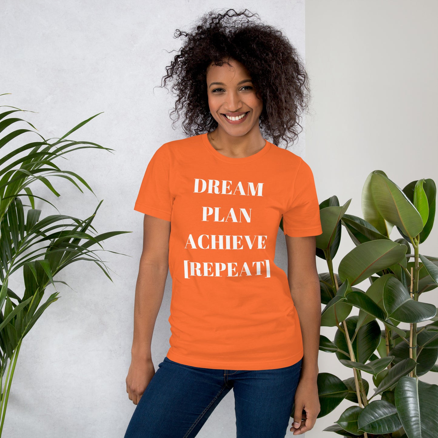 Dream Plan Achieve Repeat Unisex t-shirt