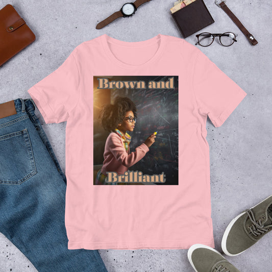 Brown and Brilliant Scholar Adult Unisex t-shirt