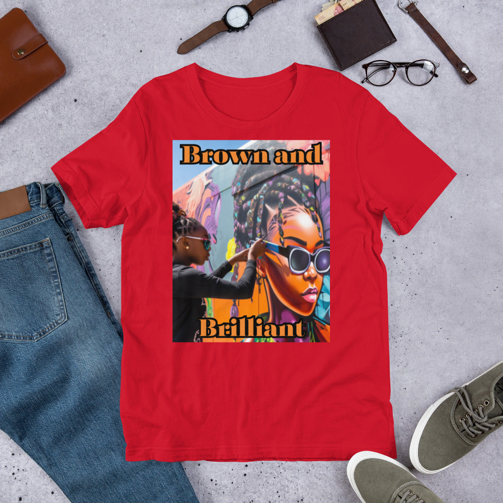 Brown and Brilliant Artist Adult Unisex t-shirt