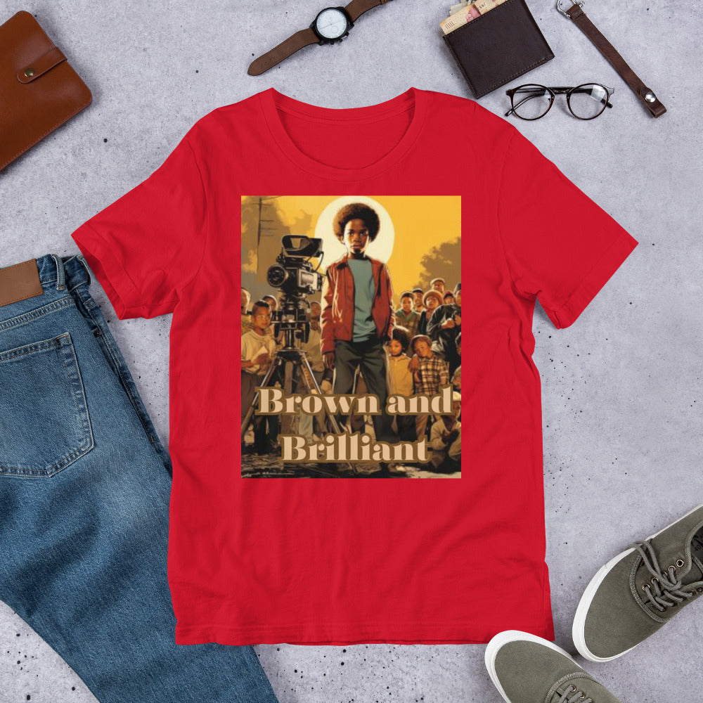 Brown and Brilliant Actor Adult Unisex t-shirt