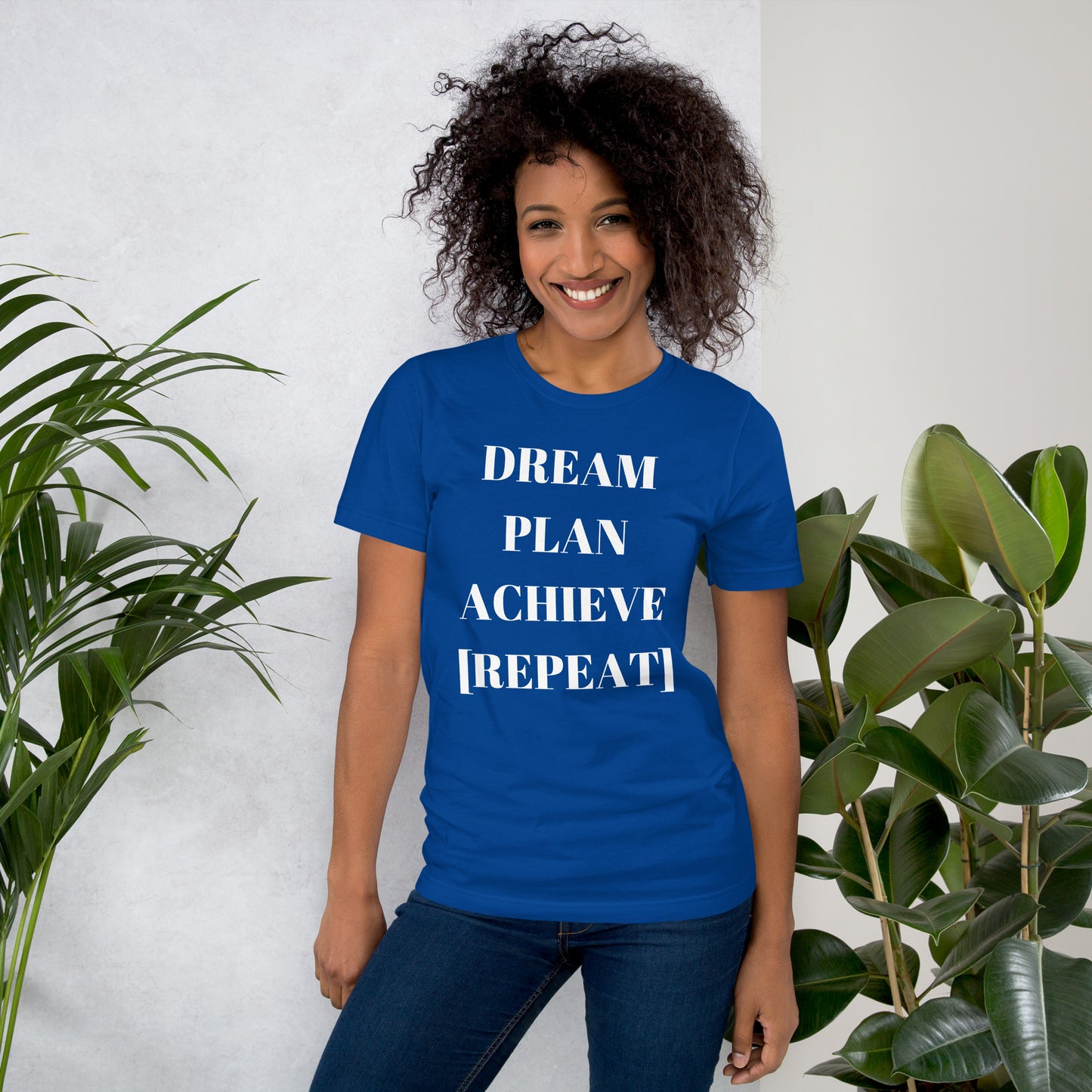 Dream Plan Achieve Repeat Unisex t-shirt