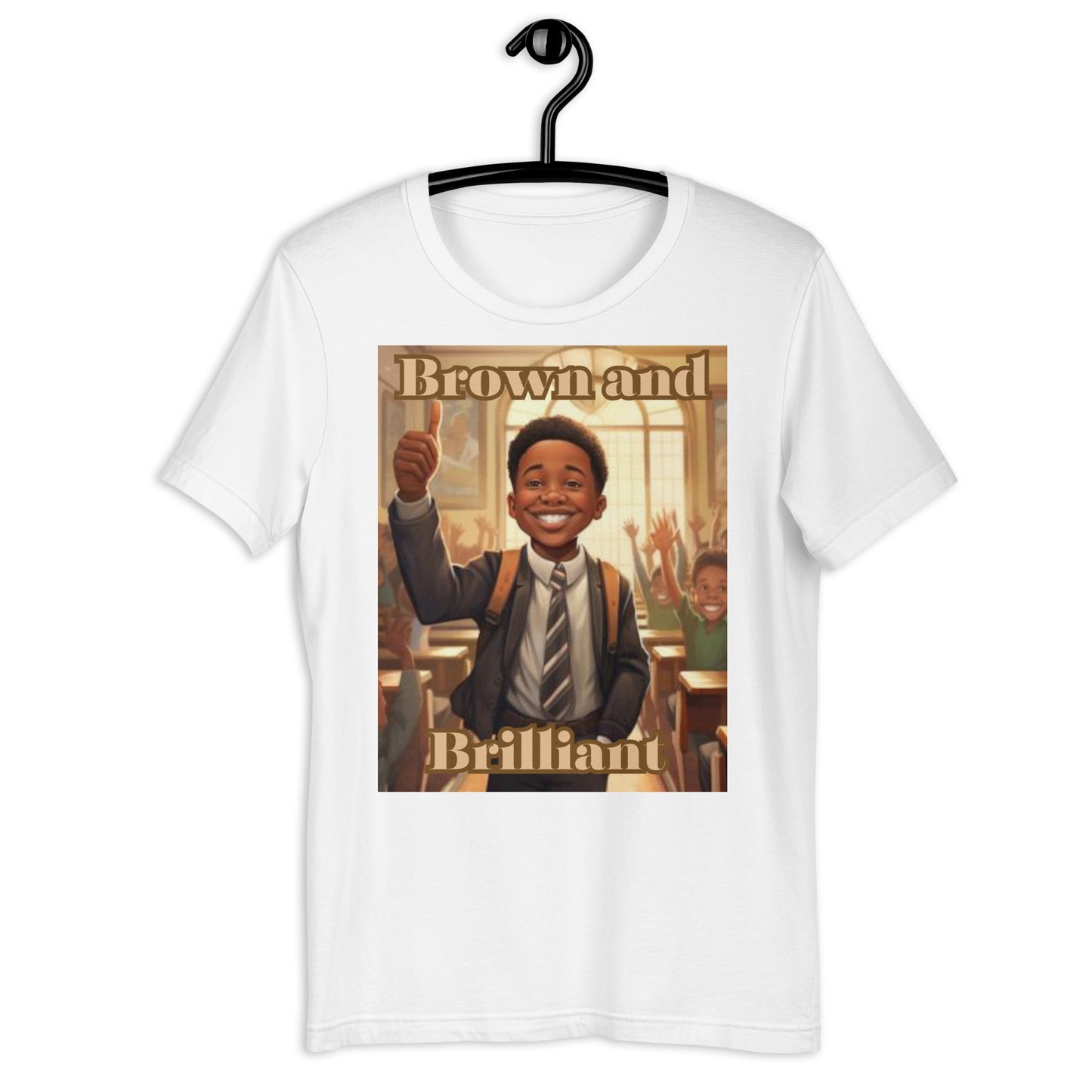 Brown and Brilliant Leader Adult Unisex t-shirt