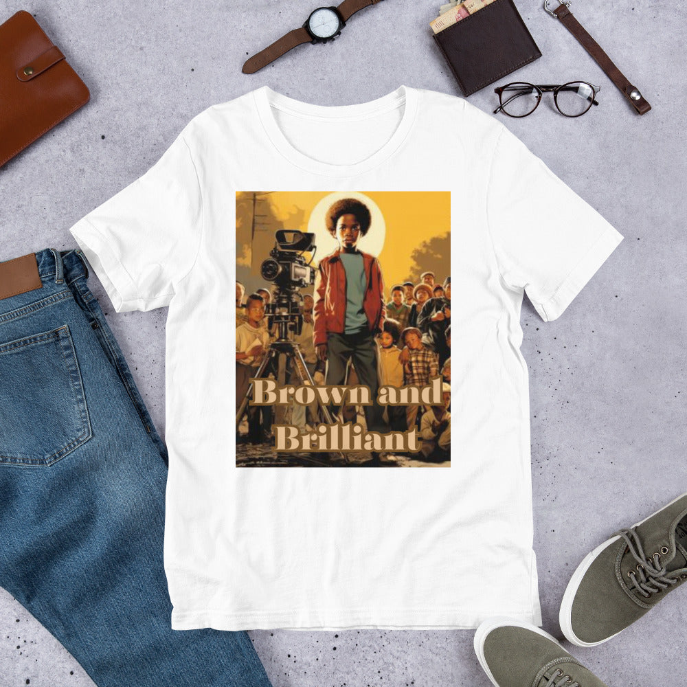 Brown and Brilliant Actor Adult Unisex t-shirt