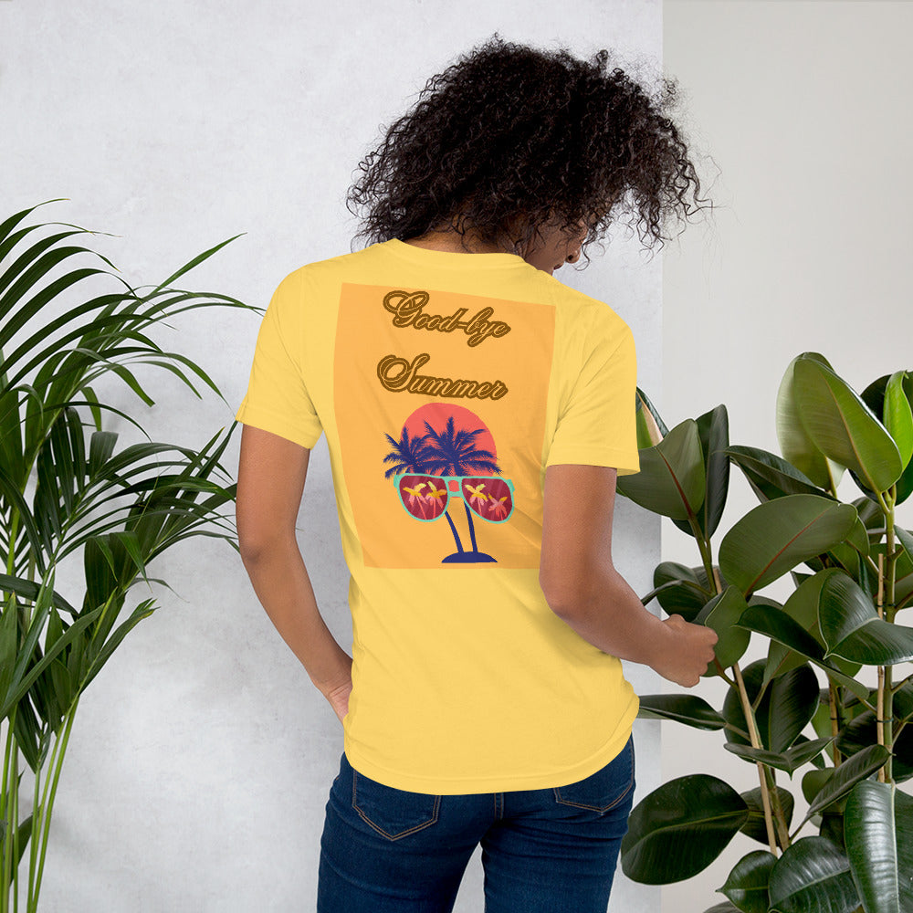 Hello Fall Good-bye Summer Unisex t-shirt