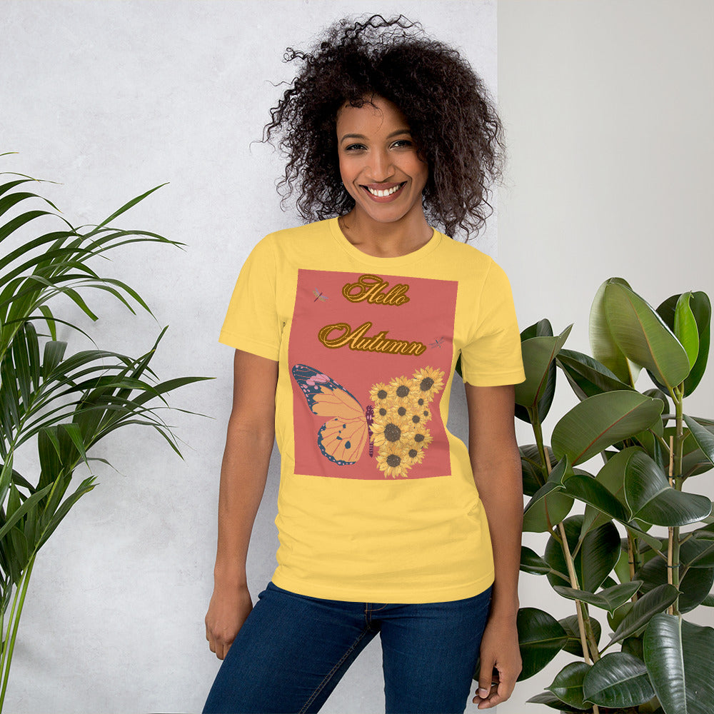 Hello Fall Good-bye Summer Unisex t-shirt