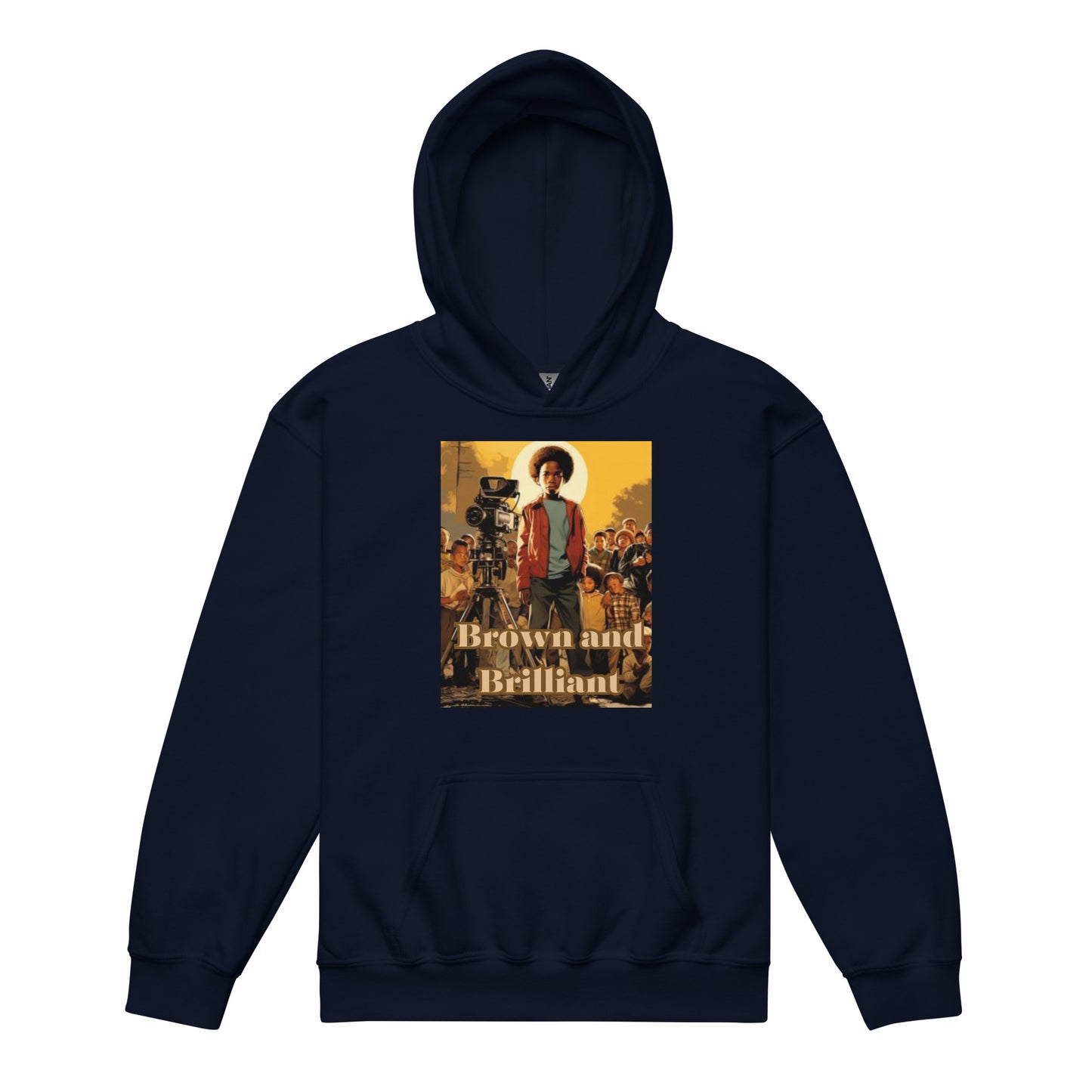 Brown and Brilliant Actor Youth heavy blend hoodie