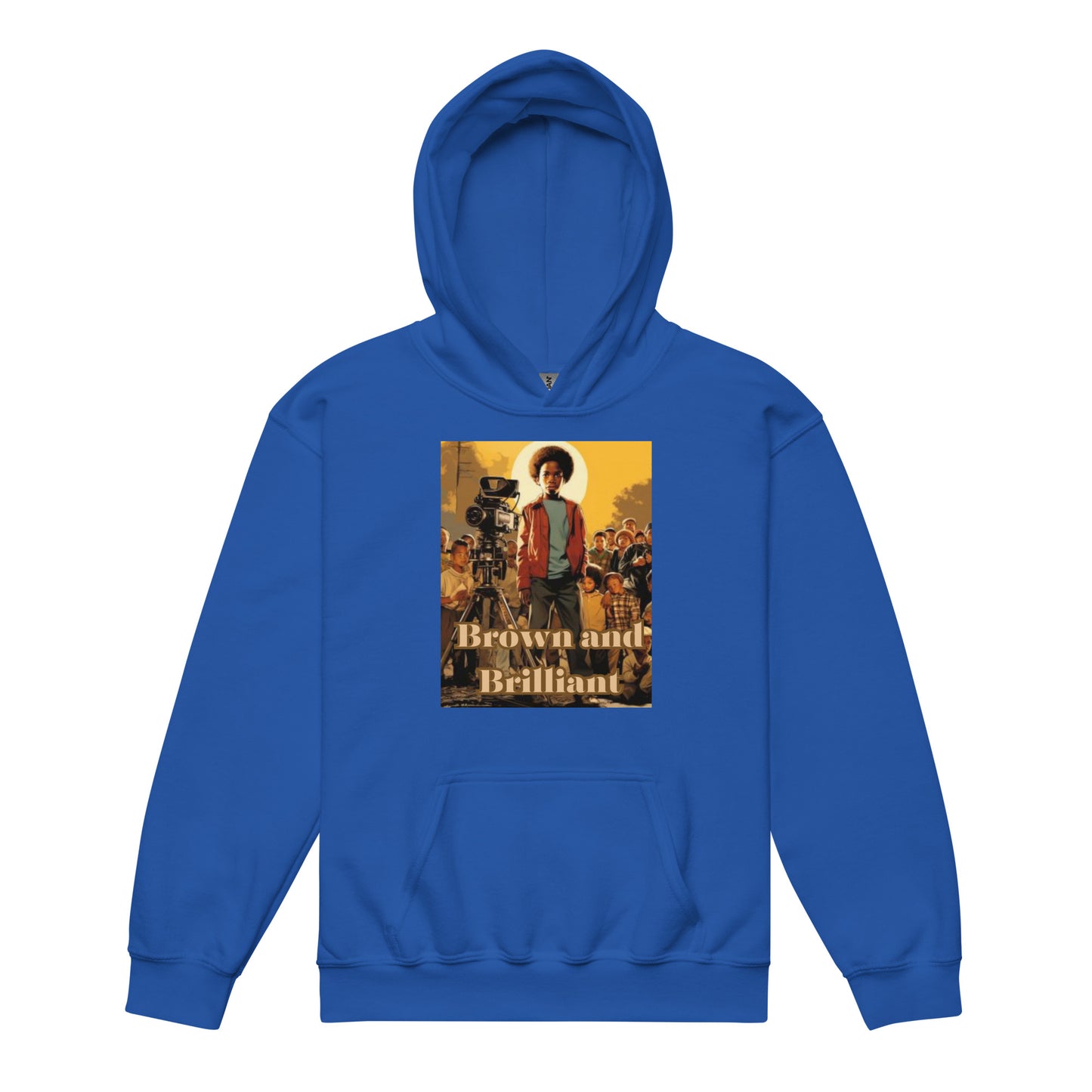 Brown and Brilliant Actor Youth heavy blend hoodie