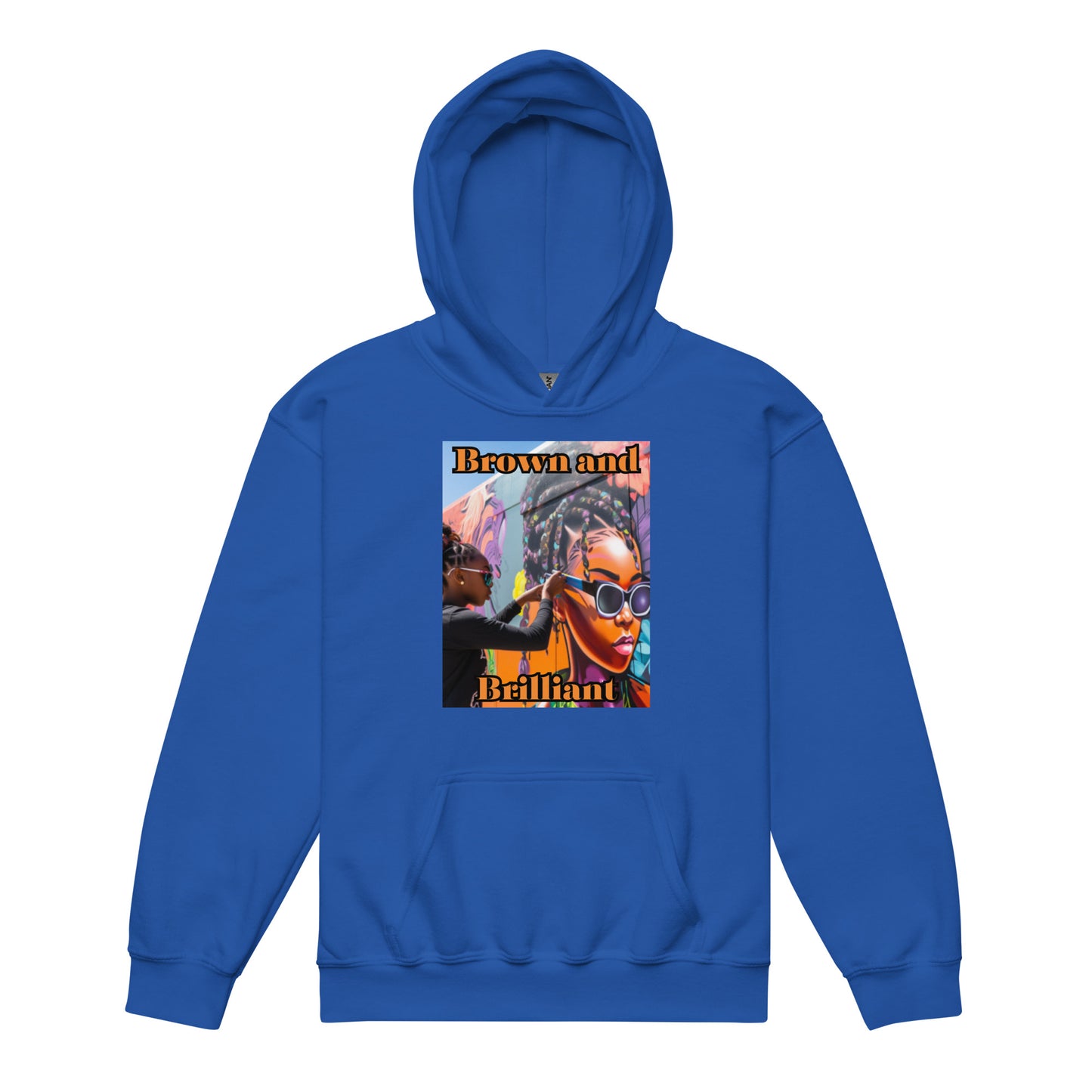 Brown and Brilliant Artist Youth heavy blend hoodie